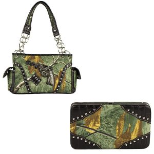 Realtree Camouflage Handbag & Wallet Combo VRT11 Green